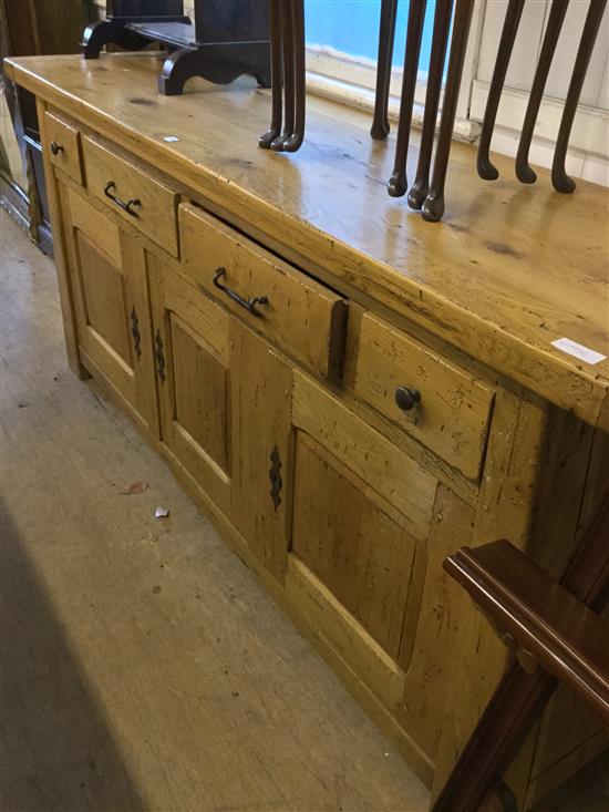 Golden oak sideboard